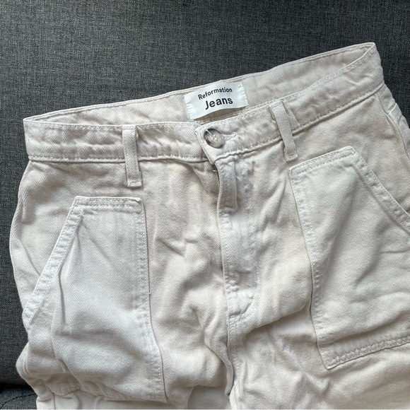 REFORMATION Taylor Pant in Sand - Picture 3 of 6